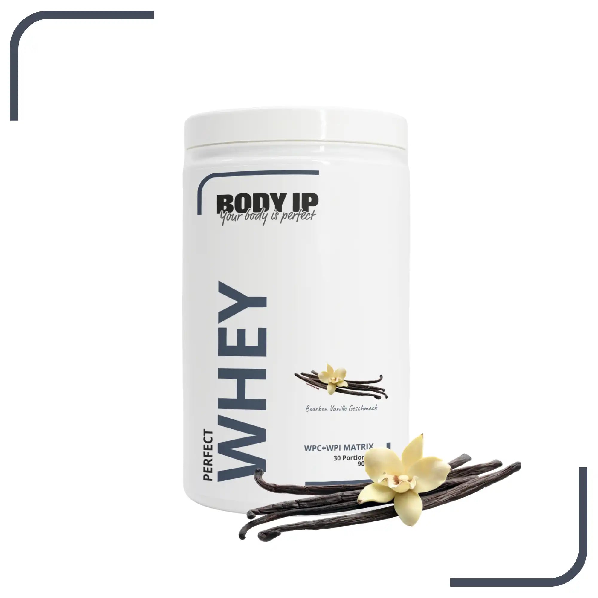 Whey Protein Bourbon Vanille BODY IP #geschmack_Bourbon Vanille